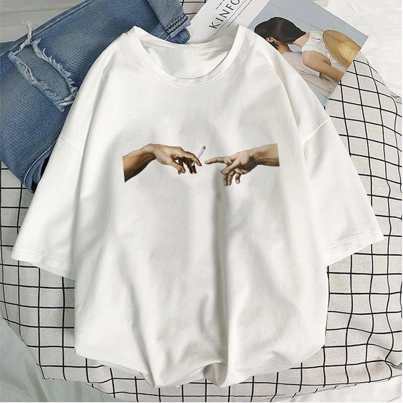 Edgy Finger Tumblr Tshirt Women Emo Women S Fashion Clothes On
