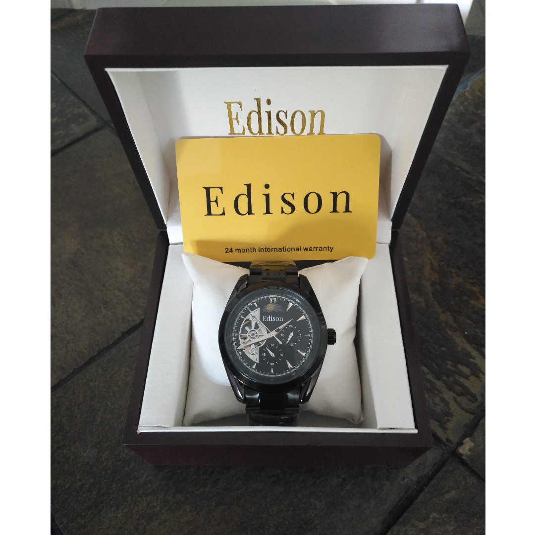 Edison automatic moonphase watch sale