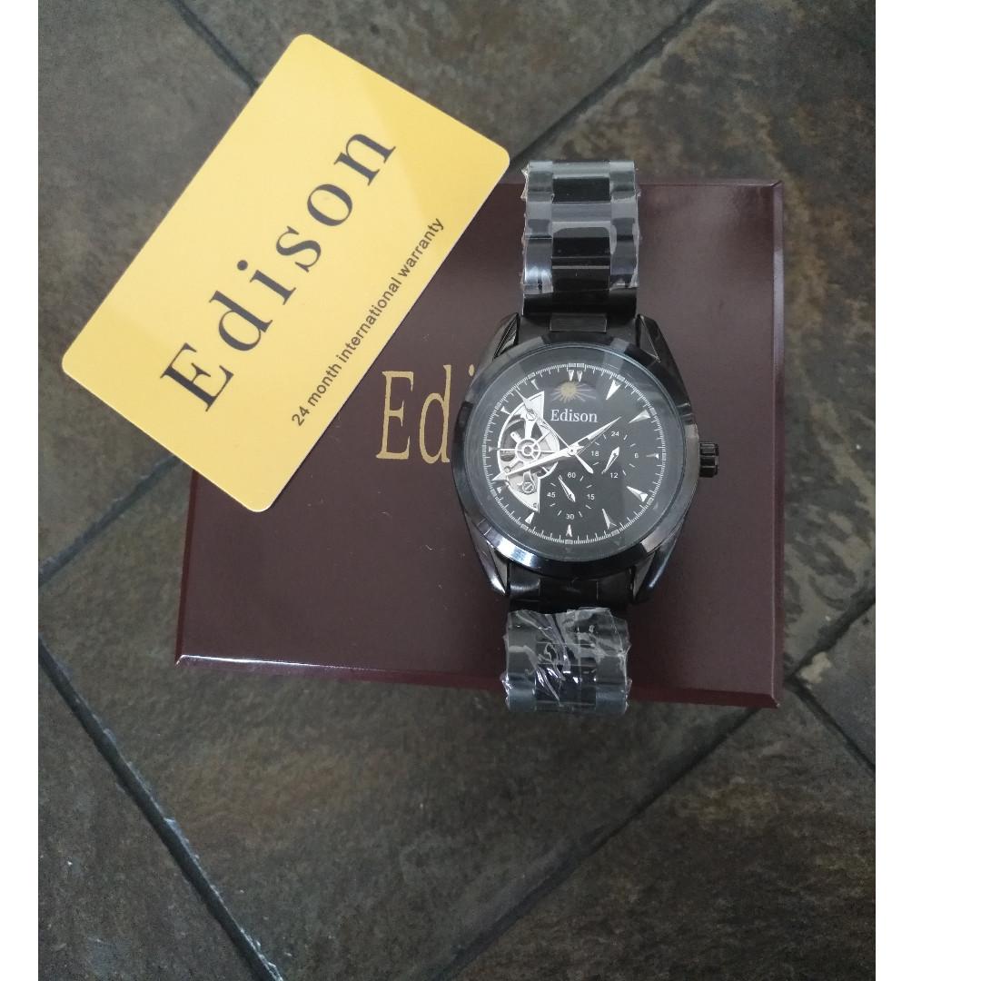 Edison sales moonphase watch