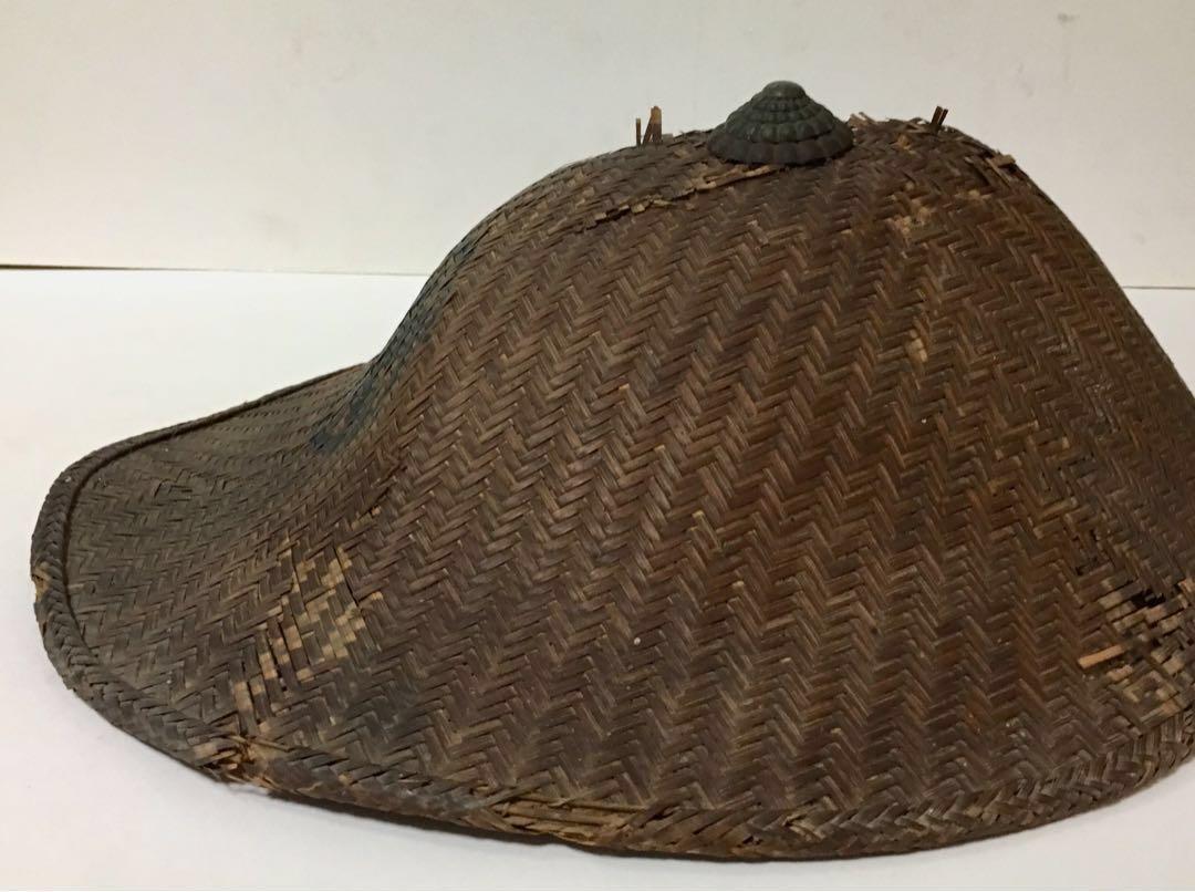 EDO Period Samurai Wicker Jingasa Hat