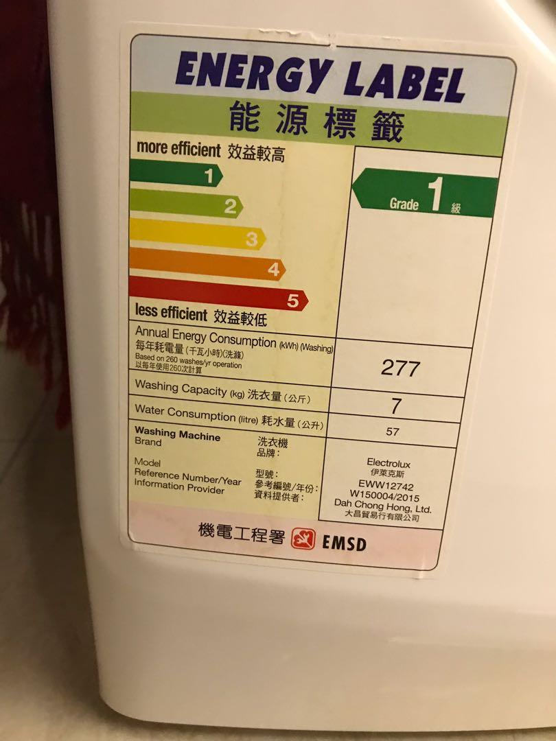 Electrolux Washing Machine EWW12742, TV & Home Appliances, Washing