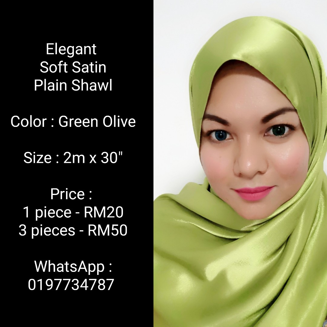 Shawl best sale satin plain