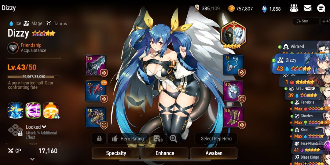 Epic Seven 7 Asia Account Limited Dizzy Sol Best Healer Angelica Vildred Tenebria Cleave Pvp Team Ready Wyvern Team Toys Games Video Gaming Others On Carousell