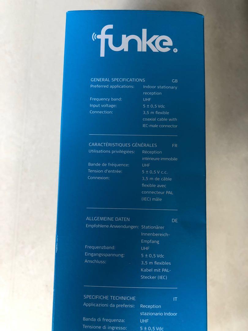 Funke Active Indoor Antenna For Digital Tv Home Appliances Tvs Entertainment Systems On Carousell