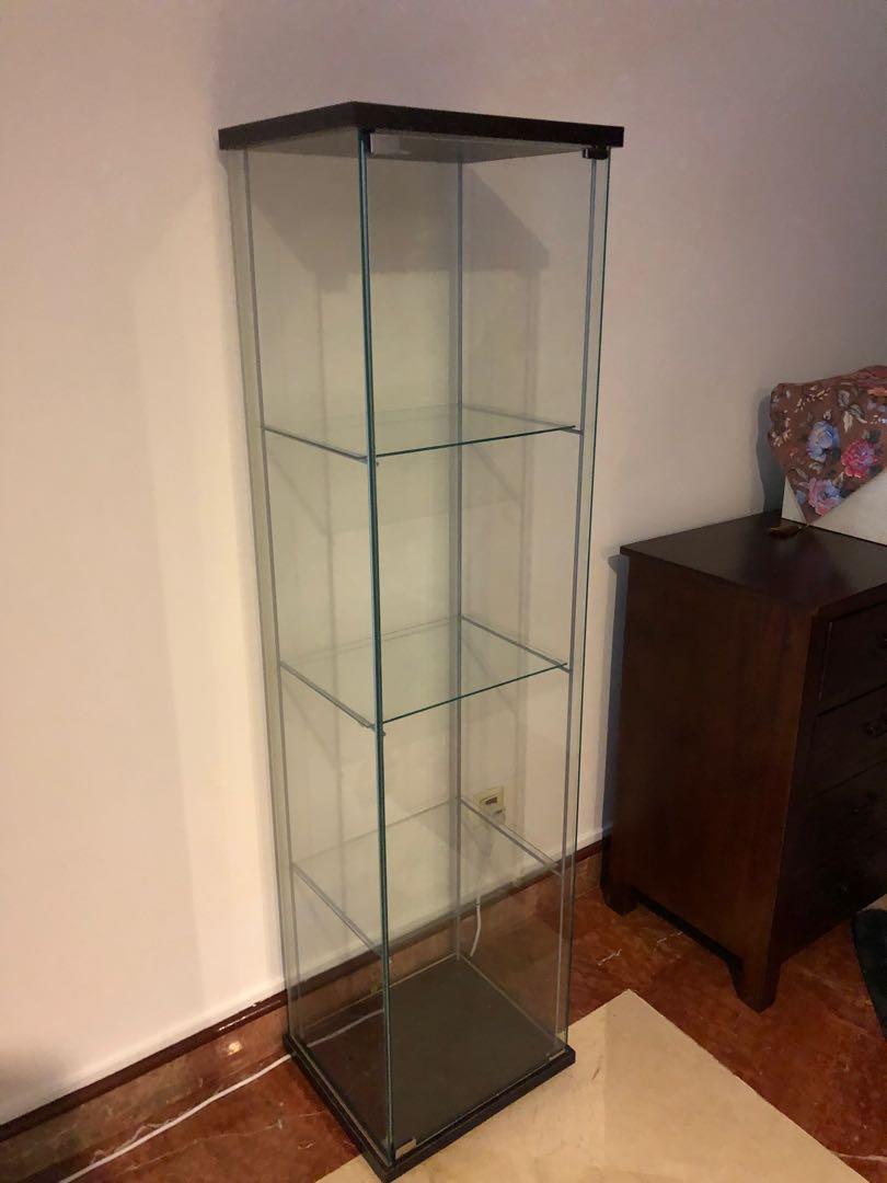 Ikea Glass Cabinet, Furniture & Home Living, Furniture, Shelves ...