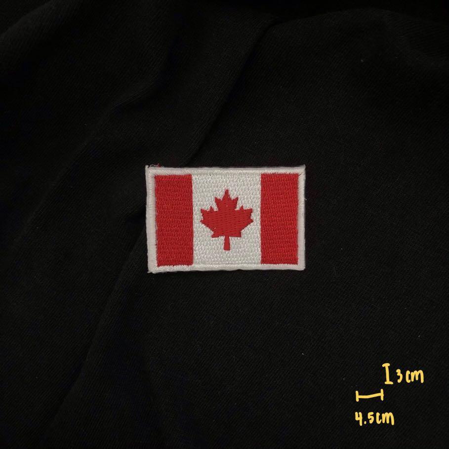 Iron On Patch Canada Flag, Hobbies & Toys, Stationery & Craft, Art