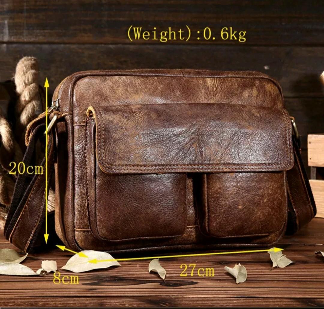 Leather Messenger Bag Genuine leather men bag Men s Fashion Bags
