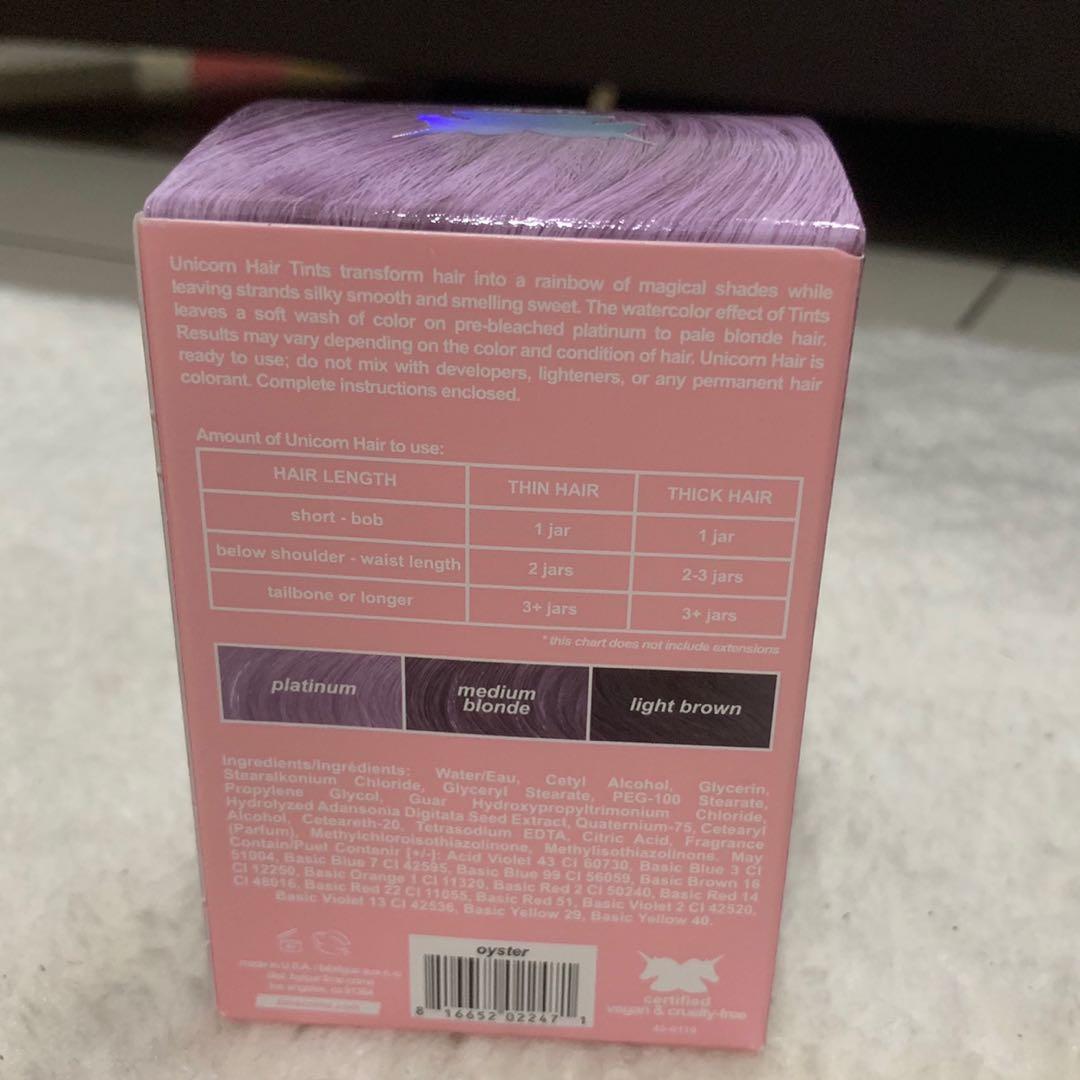 Lime Crime Unicorn Hair Tint Oyster Health Beauty Hair Care