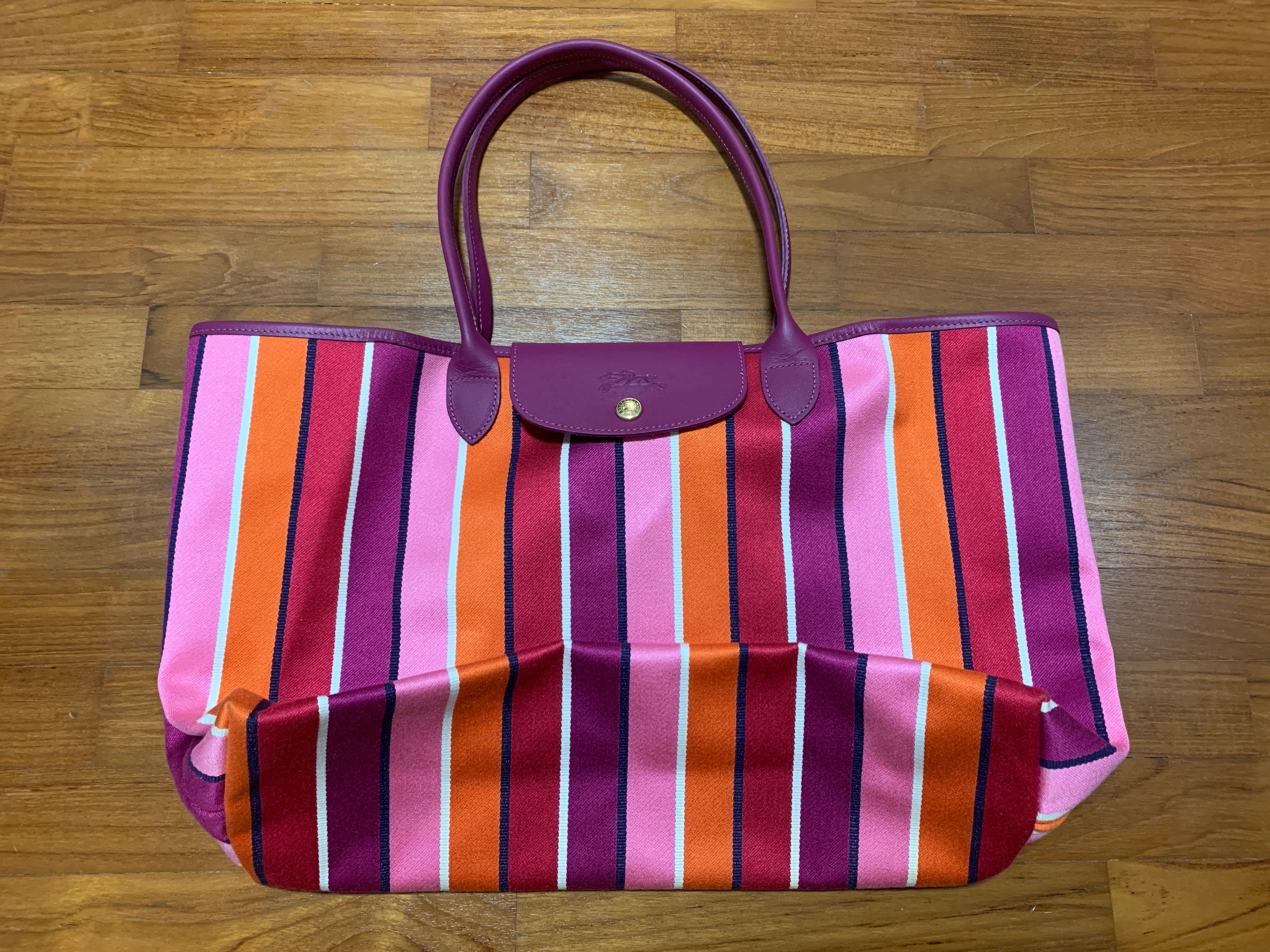 longchamp striped bag