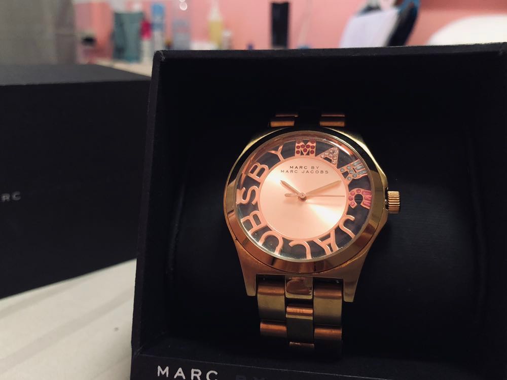 Marc jacobs henry best sale watch rose gold