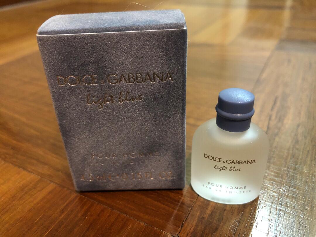 Men Dolce Gabbana Light Blue Pour Homme EDT 4.5ml Miniature