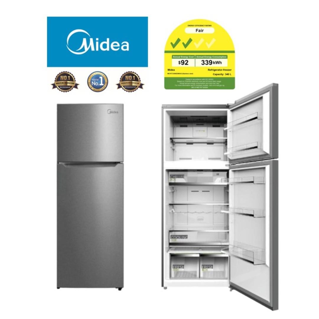 Midea 2 Door Refrigerator Home Appliances Kitchenware On Carousell