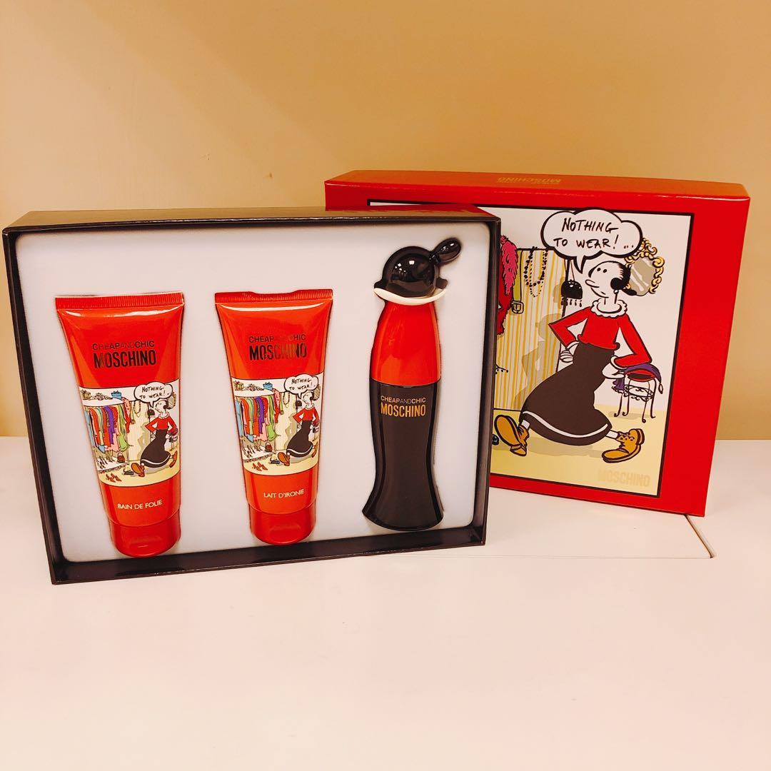 cheap and chic moschino gift set
