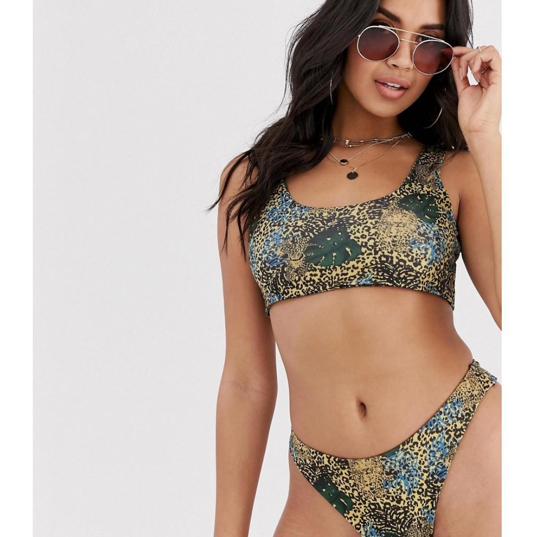 leopard print bikini pretty little thing