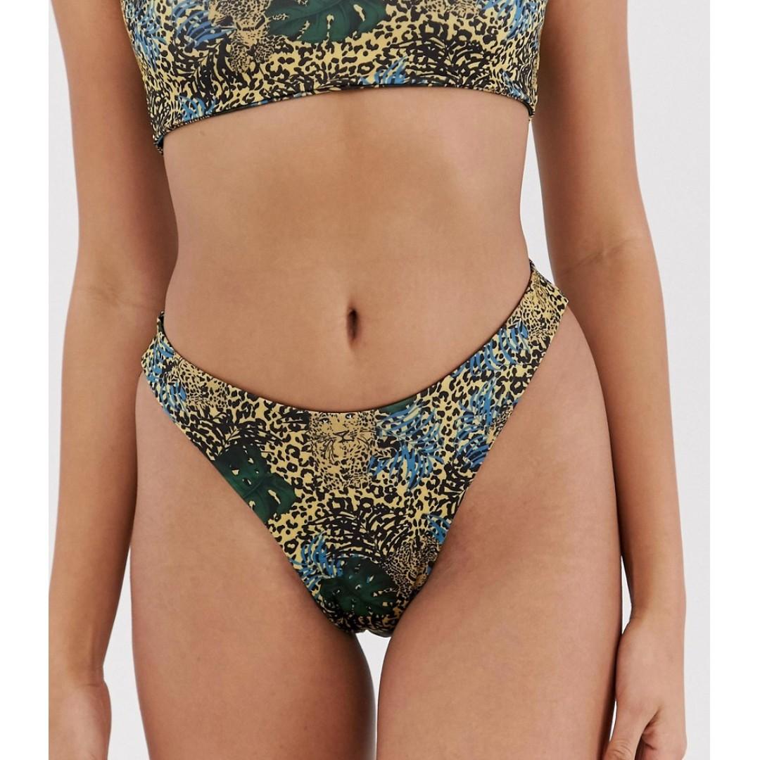 pretty little thing leopard bikini
