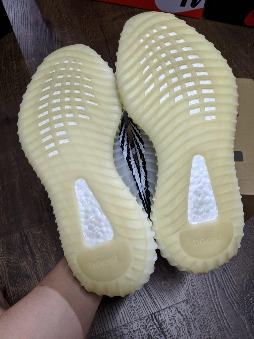 Price Firm No Trade Us5 Adidas Yeezy 350 Zebra v1 worn Women s Fashion Footwear Sneakers on Carousell