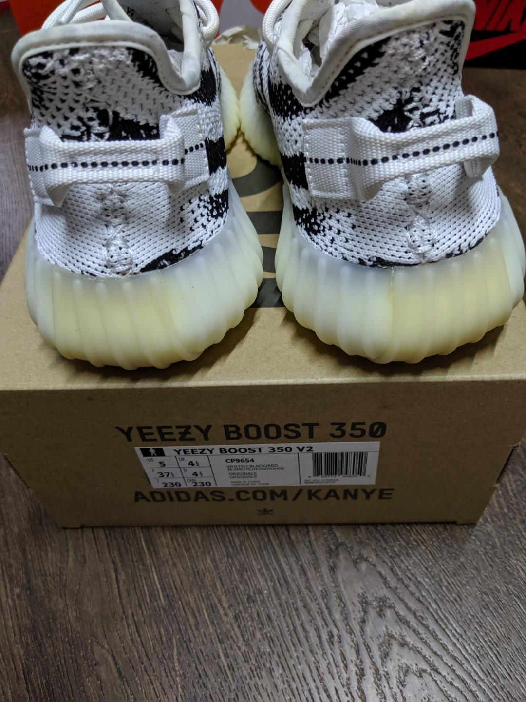 Yeezy zebra hot sale v1 price