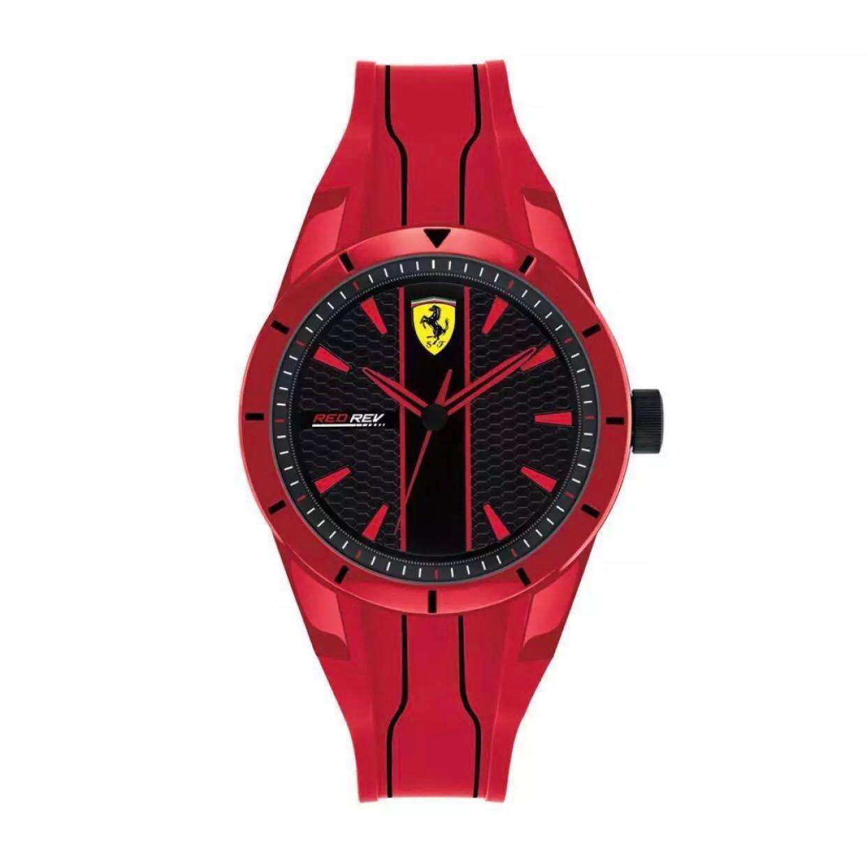 Red rev clearance ferrari