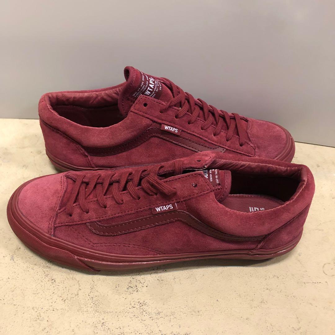 vans wtaps burgundy