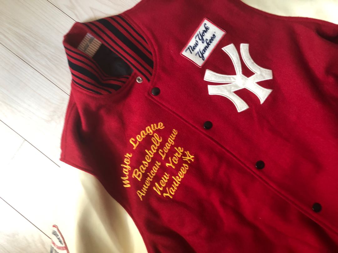 NEW YORK YANKEES DARK RED VARSITY BASEBALL JACKET – New Era Hong Kong