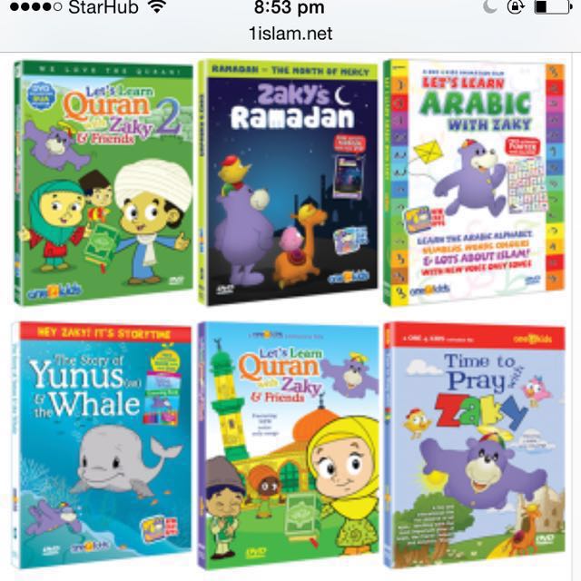 Zaky And Friends Islamic Children DVDs Set, Hobbies & Toys, Books &  Magazines, Children's Books on Carousell