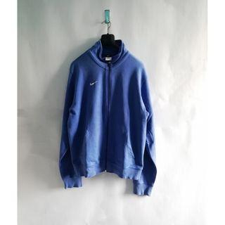 Nike Small Swoosh Blue Zipper Jacket XL #mauthr