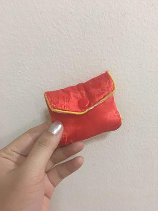 Chinese Red Jewelry Pouch