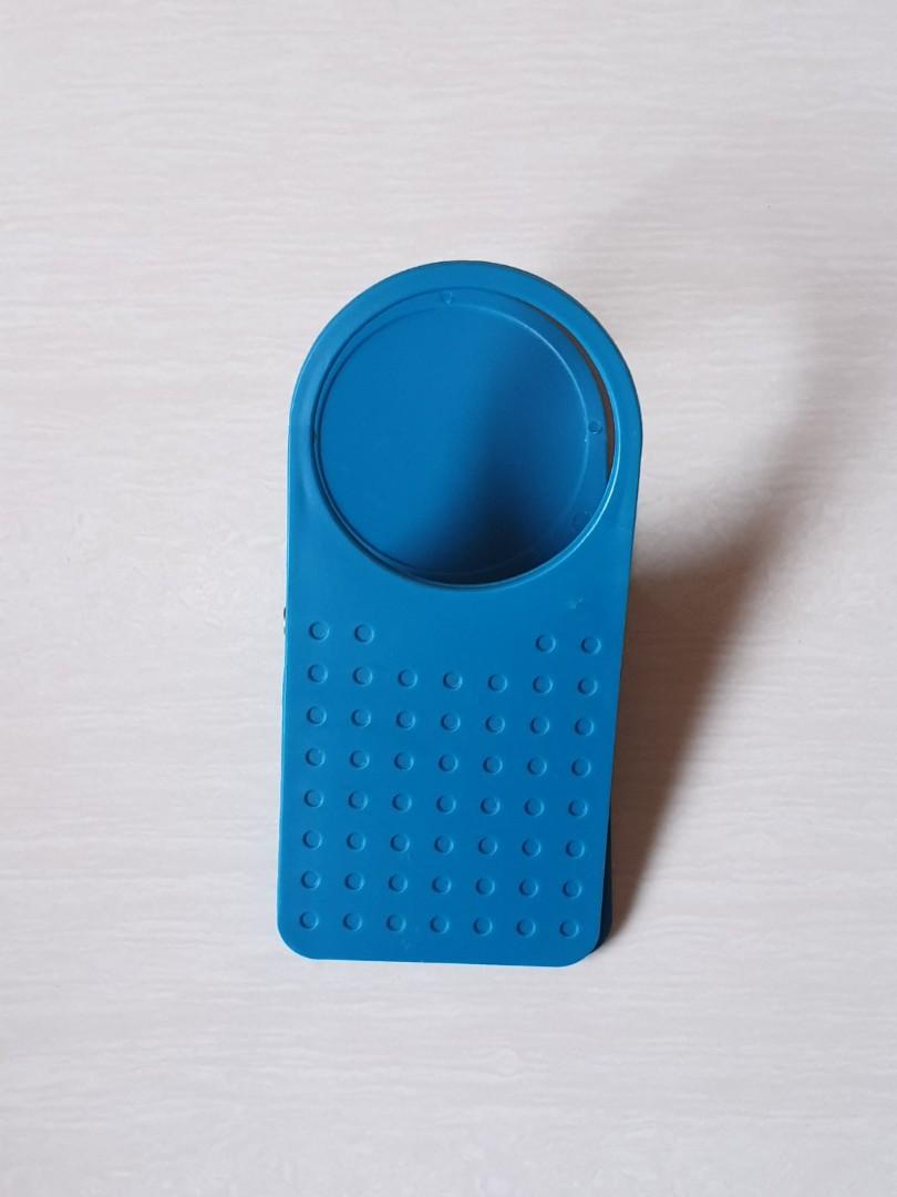 (5) Blue Adjustable Portable Table Cup Holder, Furniture & Home Living