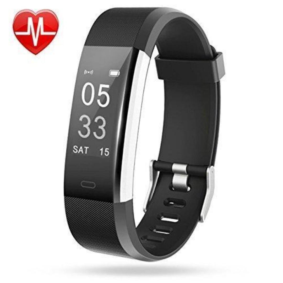 667 Lintelek Fitness Tracker ID115Plus HR Mobile Phones Gadgets Wearables Smart Watches on Carousell
