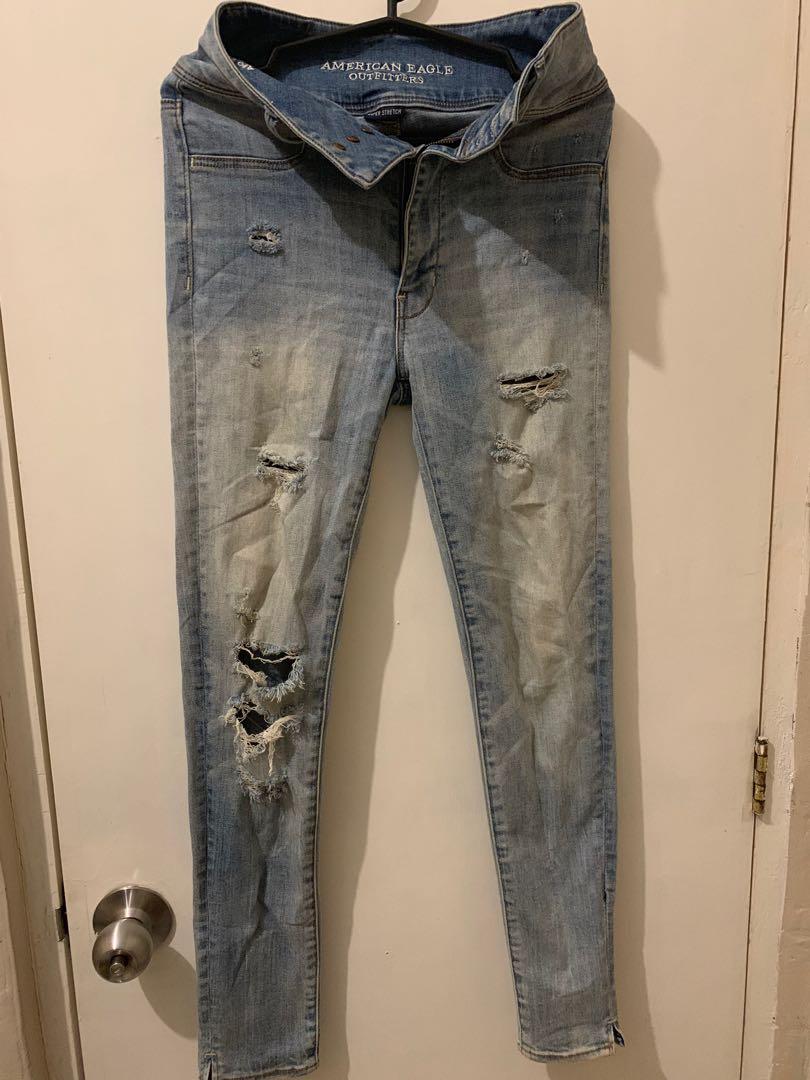 american eagle outfitters high waisted jeans