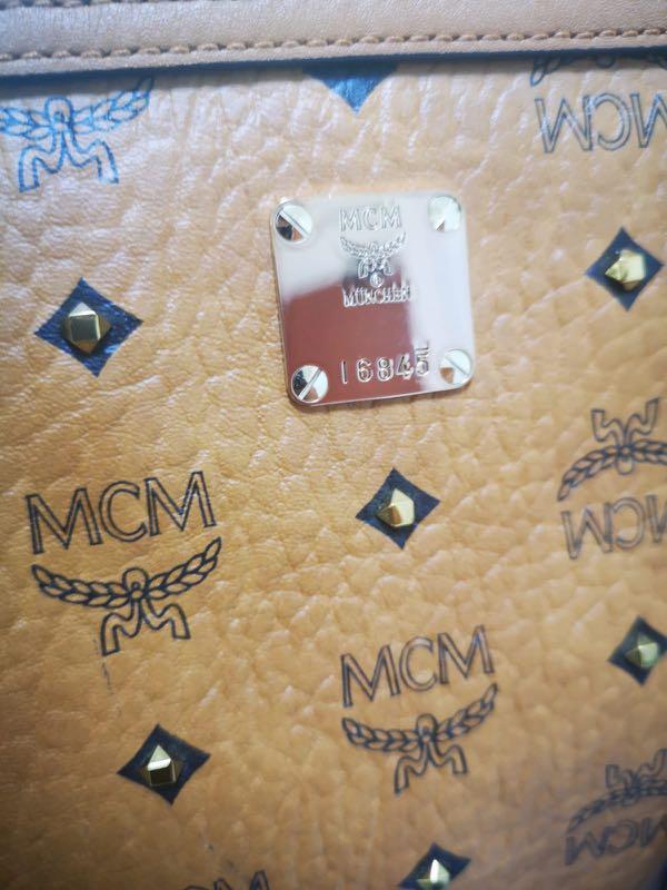 Mcm bag serial number outlet