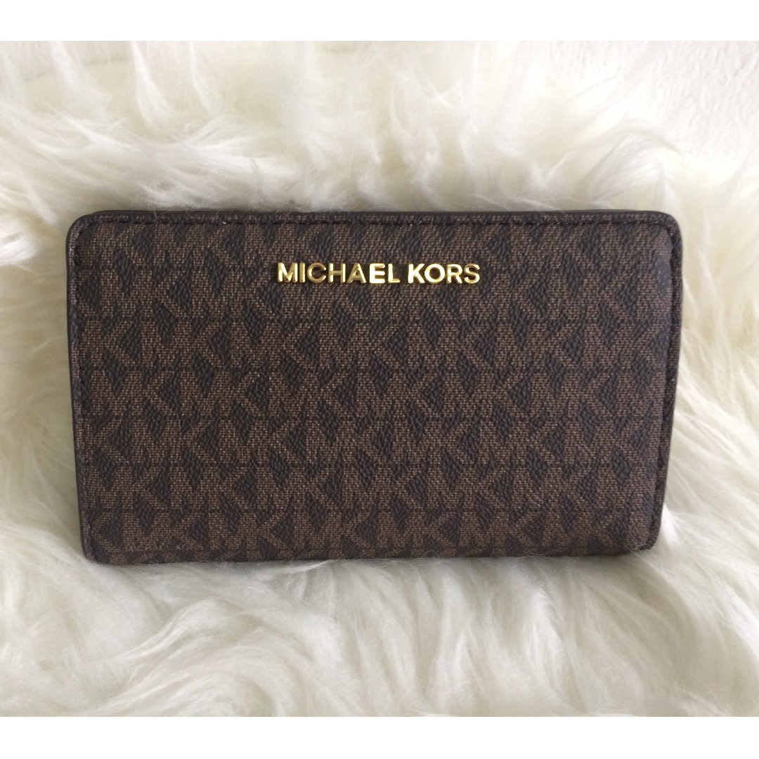 michael kors jet set trifold wallet