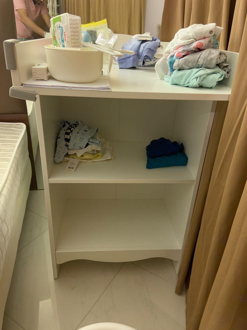 baby changing table and wardrobe