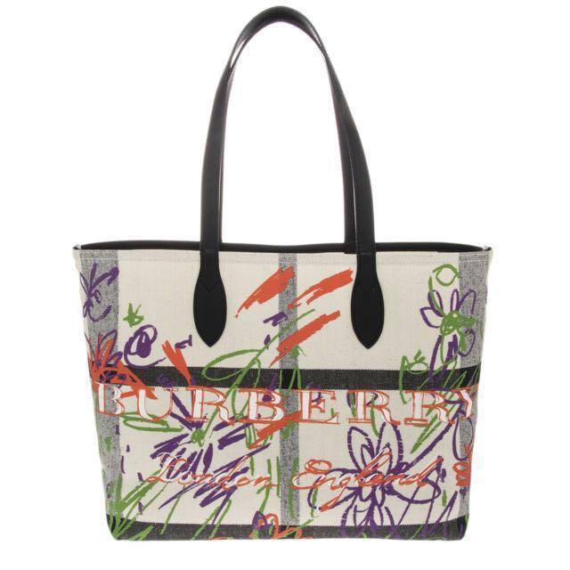 burberry reversible doodle tote