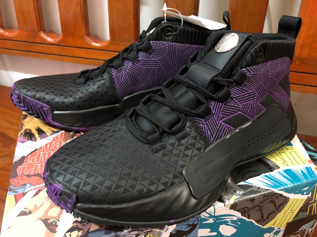 BNEW Authentic Adidas Dame 5 Black Panther Youth 6.5