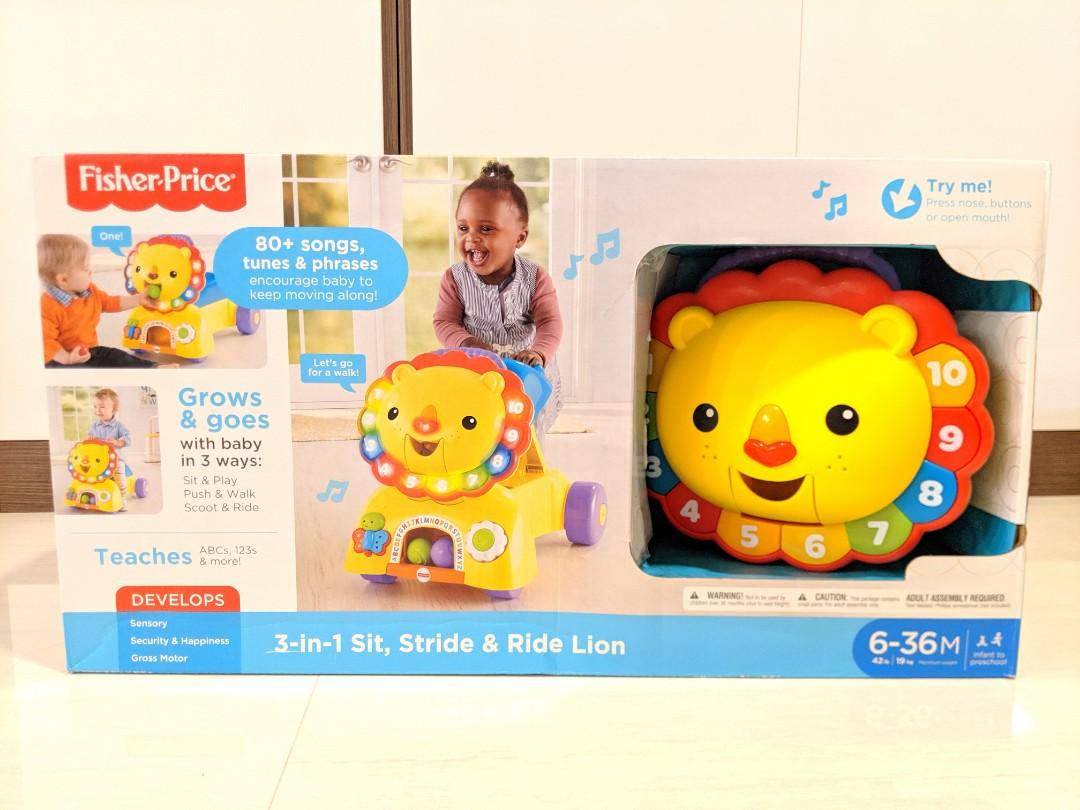 3 in 1 sit and stride lion