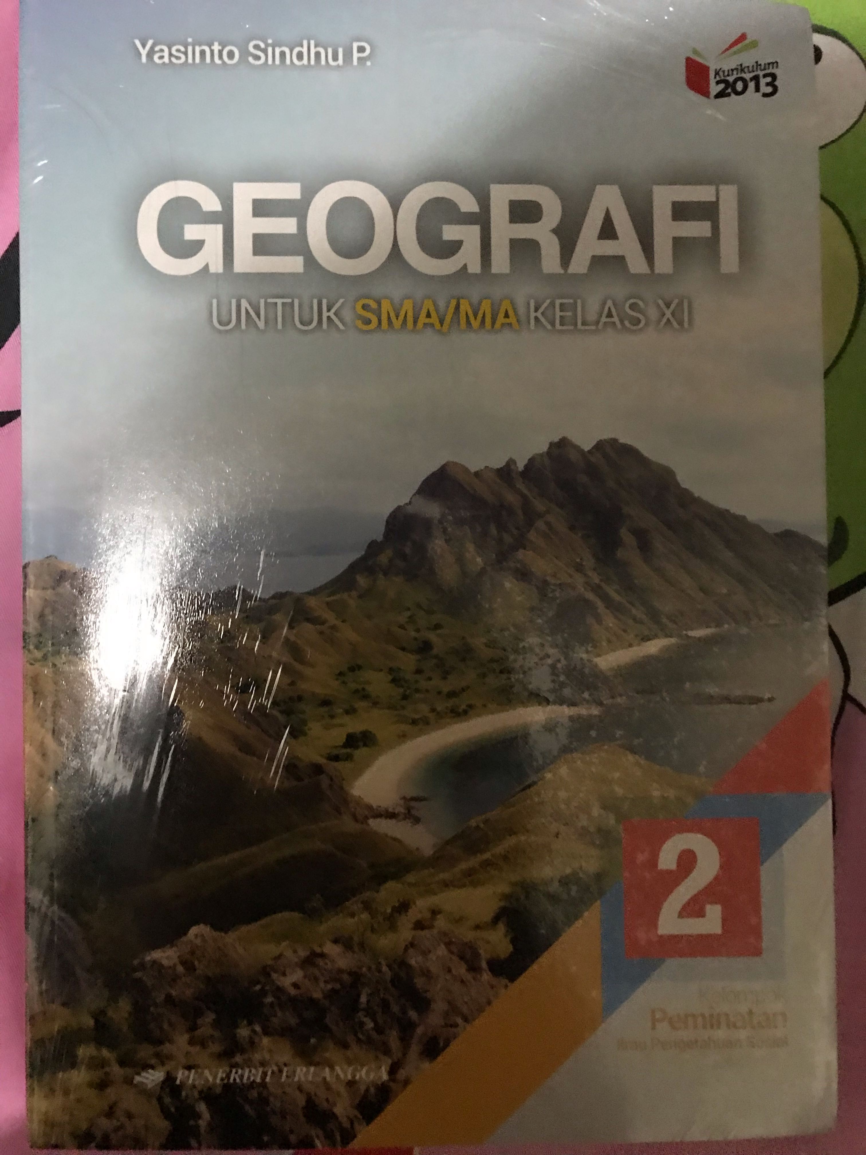 Buku Geografi Kelas XI Penerbit Erlangga K2013 Revisi 2016 Books & Stationery Textbooks on Carousell