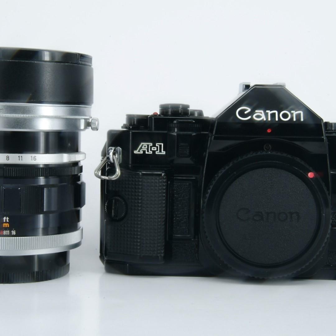 Canon A1 Slr Manual Film Camera With Canon Fl 58mm F 1 2 Lens Price Are Firm Photography Cameras Dslr On Carousell