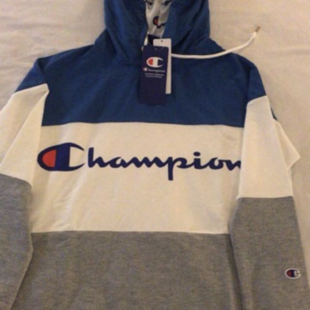 Champion color block hoodie sale