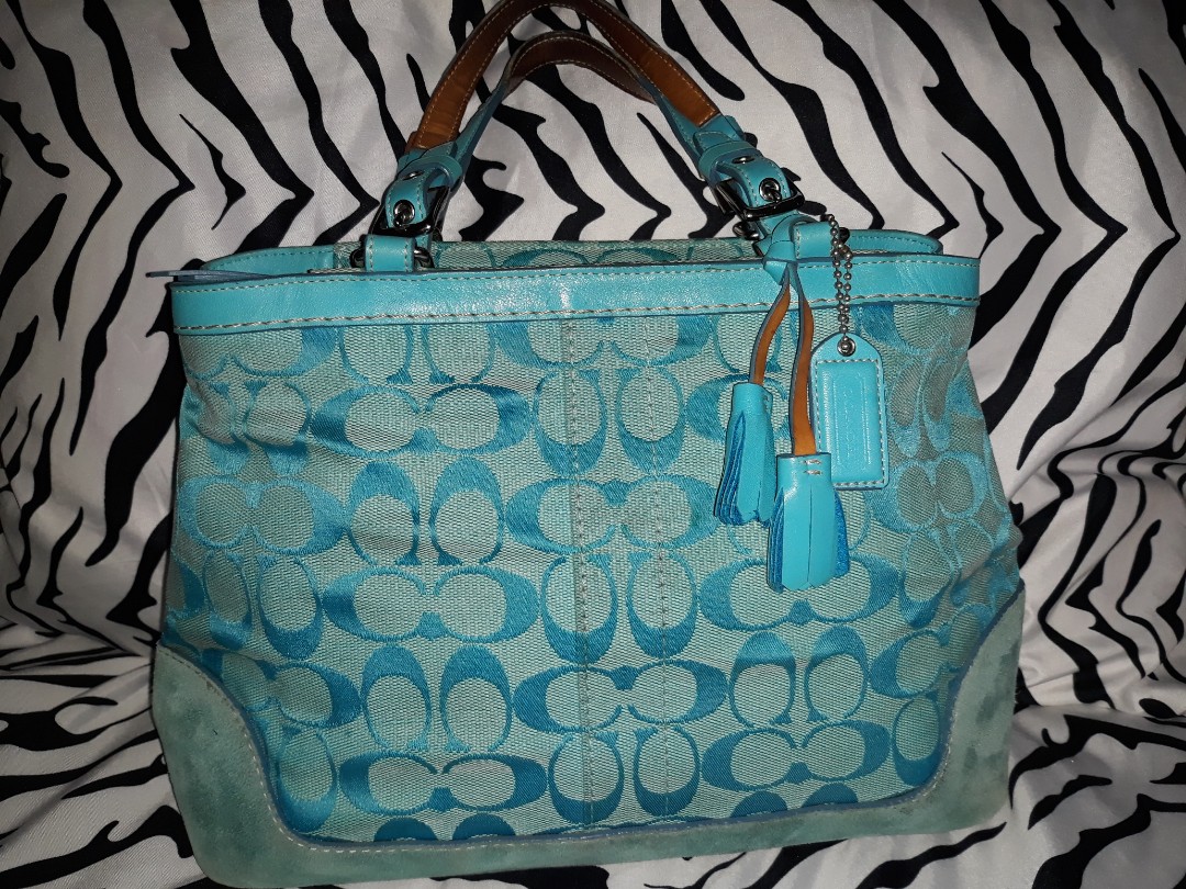Coach handbag Aqua Blue