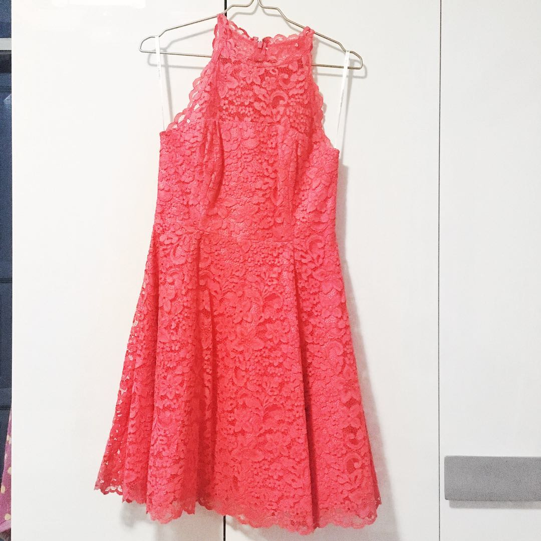forever new coral dress