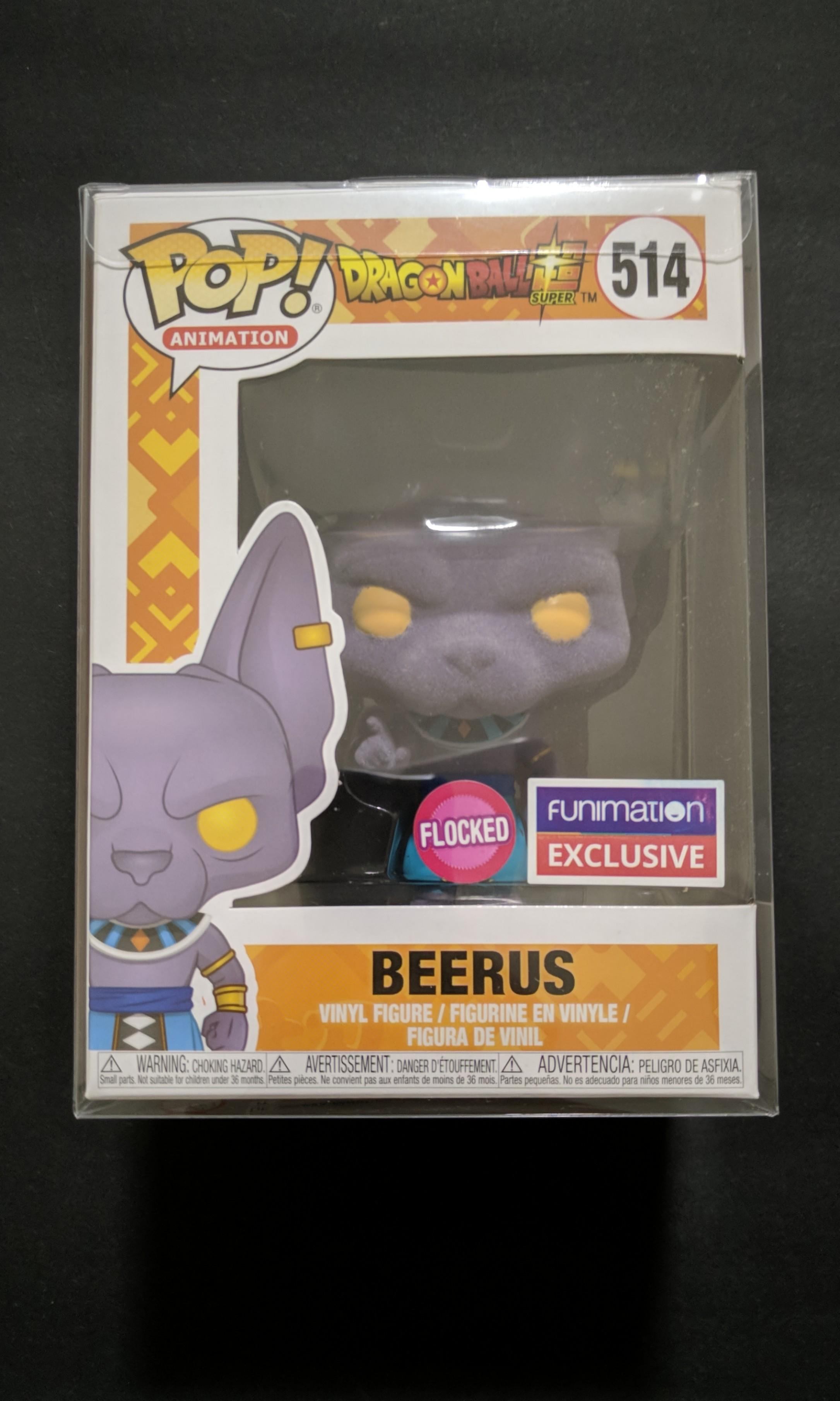 flocked beerus funko pop