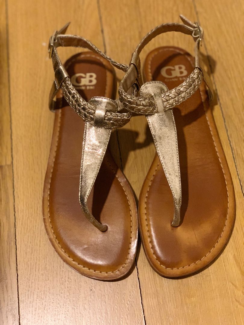 Gianni bini gold sandals 2025