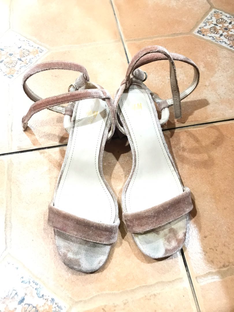 rose pink block heels