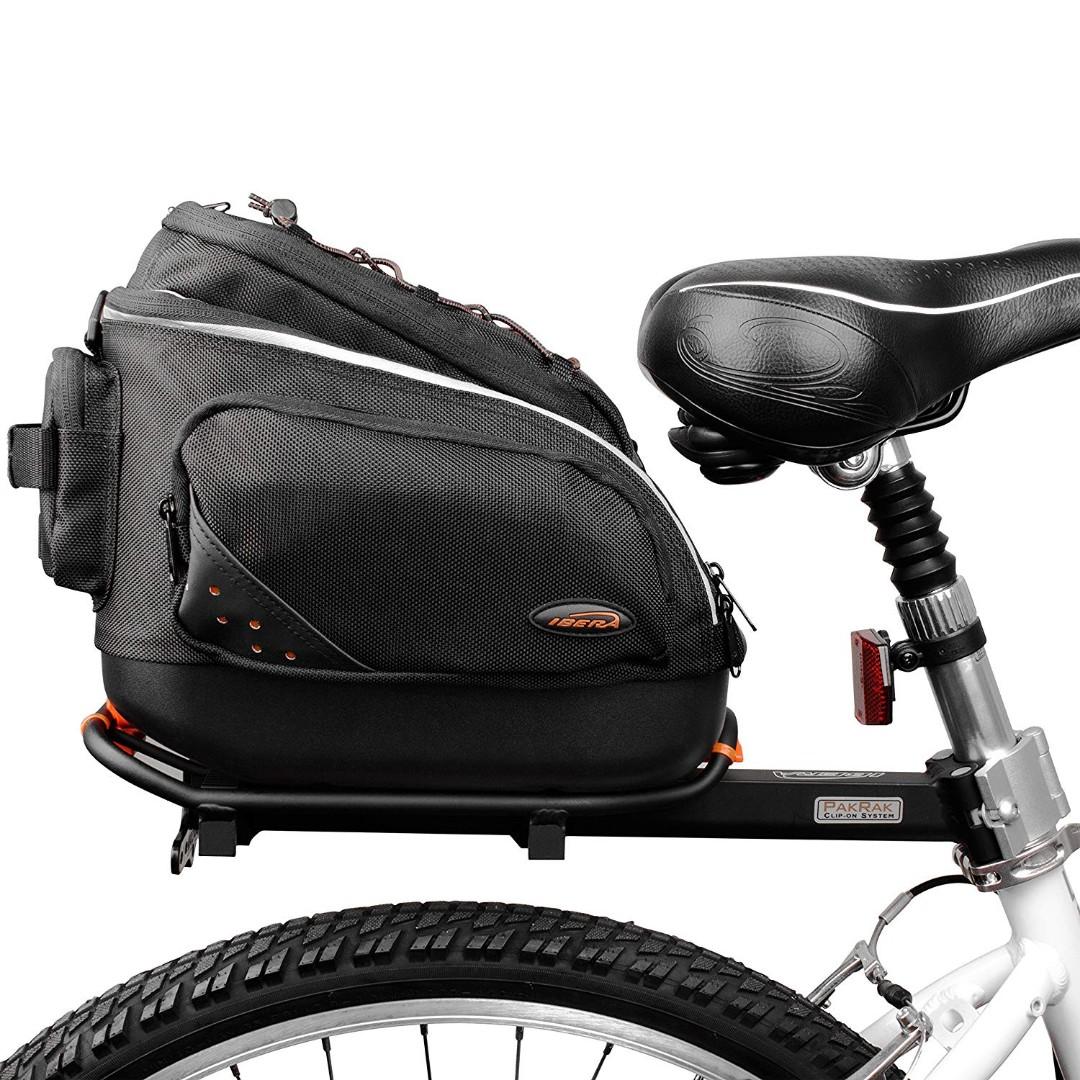 Ibera PakRak Mini Commuter Bike Carrier and Bag 2 In 1 Sports