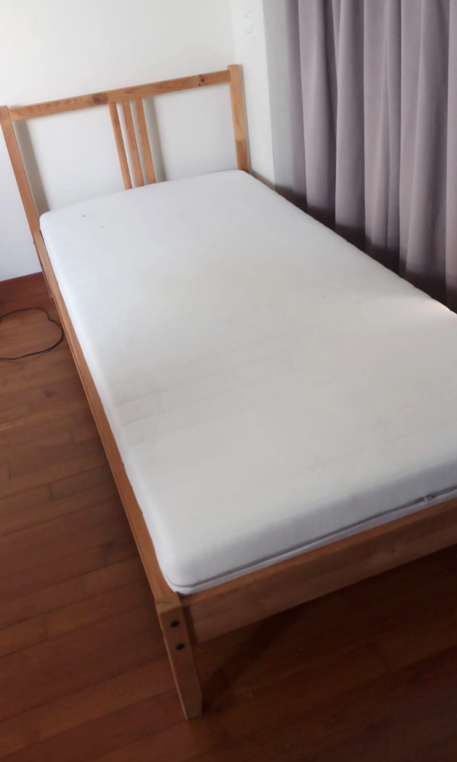 Ikea single bed with matress, Furniture & Home Living, Furniture, Bed