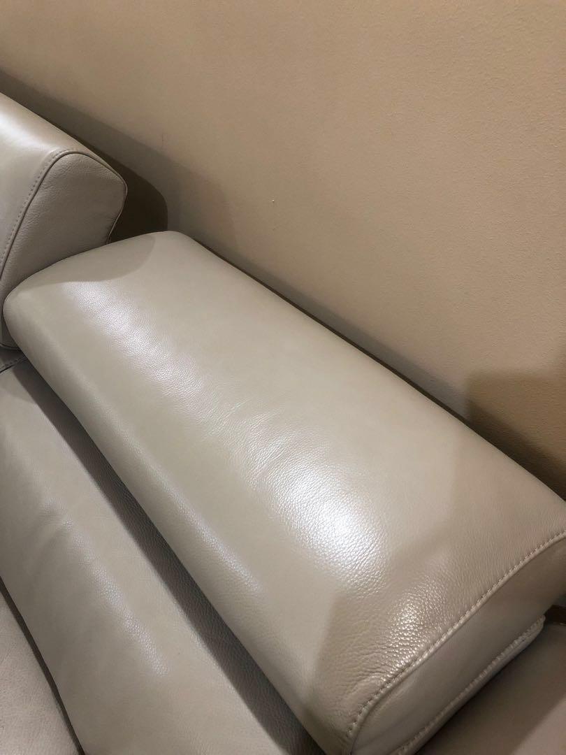 Italian Leather L Shaped Sofa from Harvey Norman, Furniture & Home