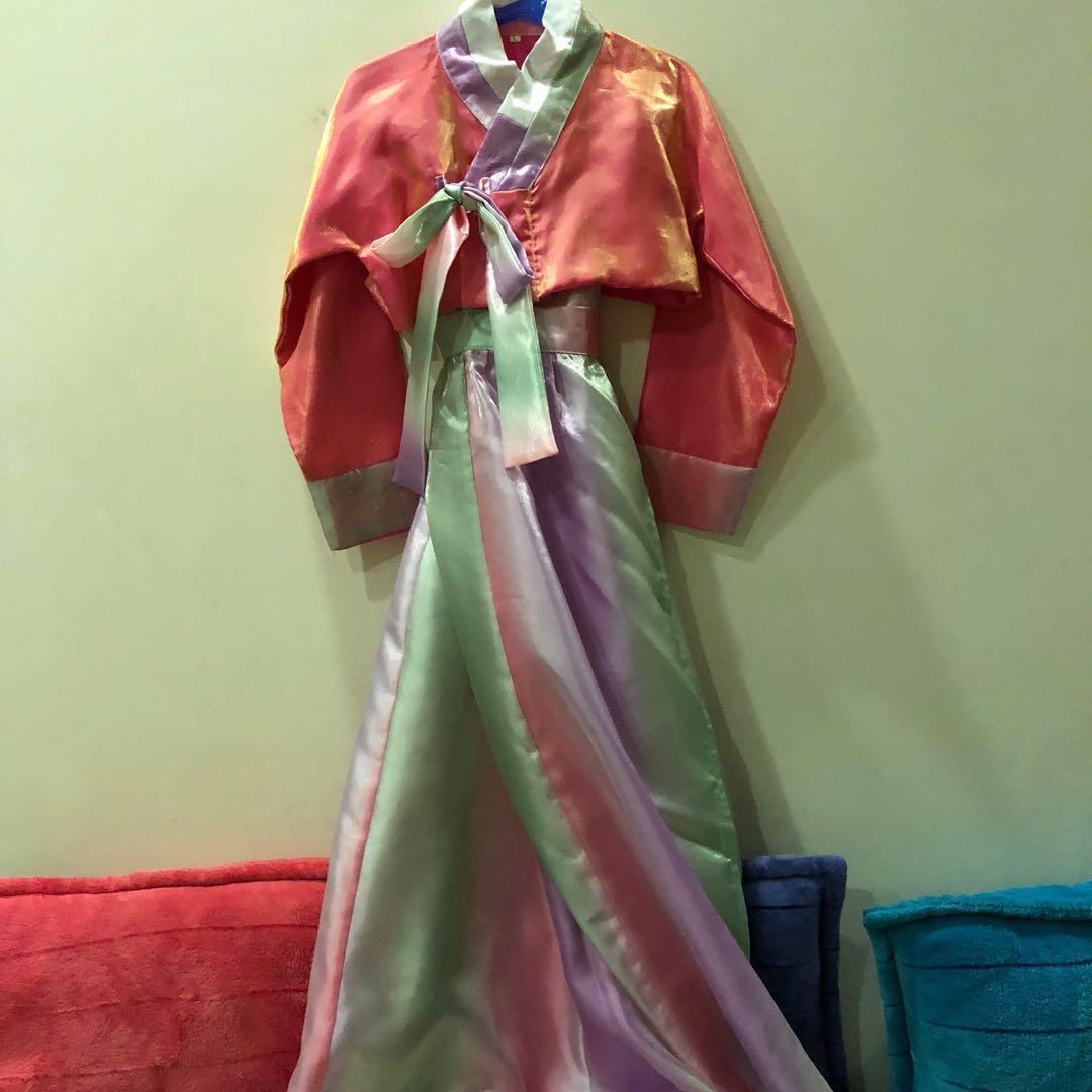 Rainbow hanbok clearance