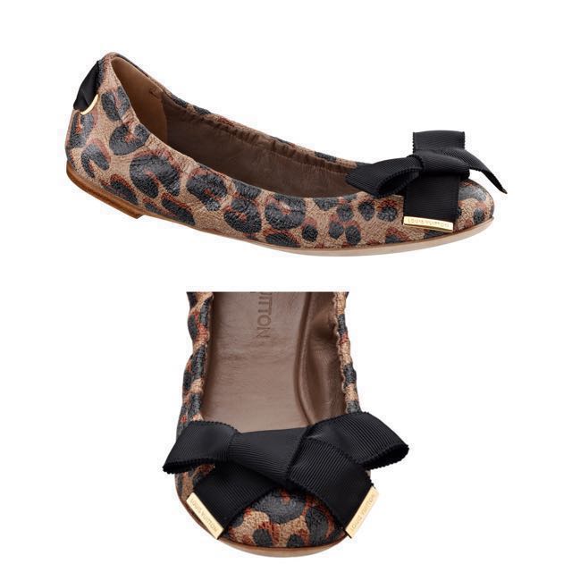 Louis Vuitton Leopard Dauphine Ballerina Flats