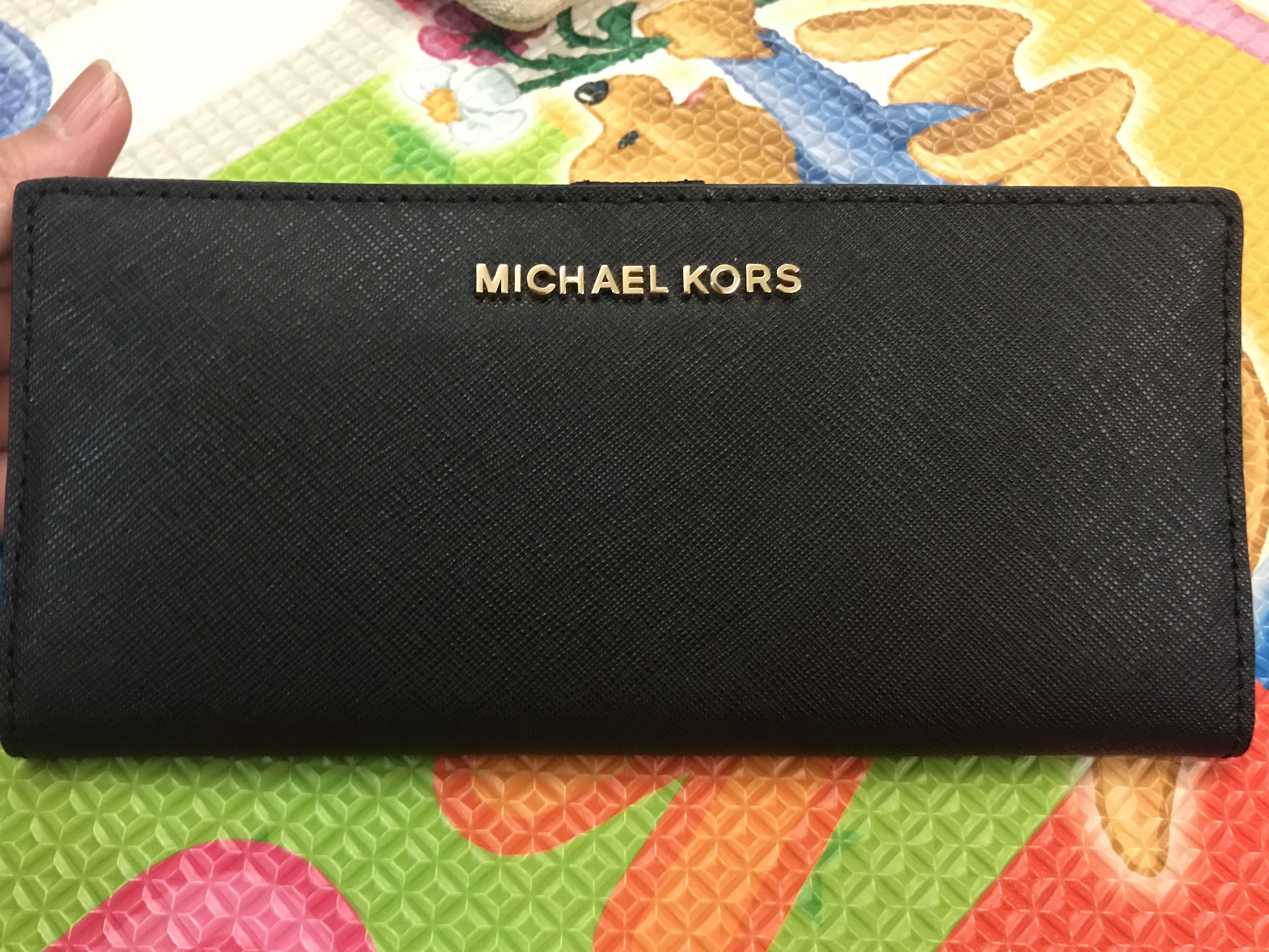 Brand New Michael Kors Flat Slim Bi Fold Long Wallet Women s